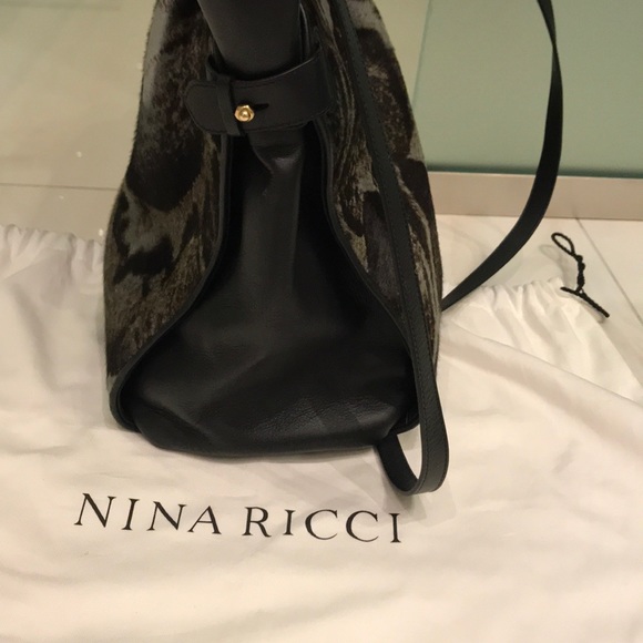 Nina Ricci leather and calf hair handbag - Picture 6 of 10